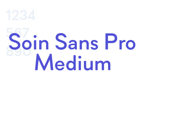 Soin Sans Pro Medium font download