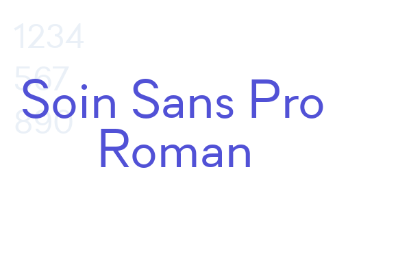 Soin Sans Pro Roman font download