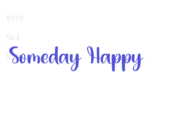 Someday Happy font download