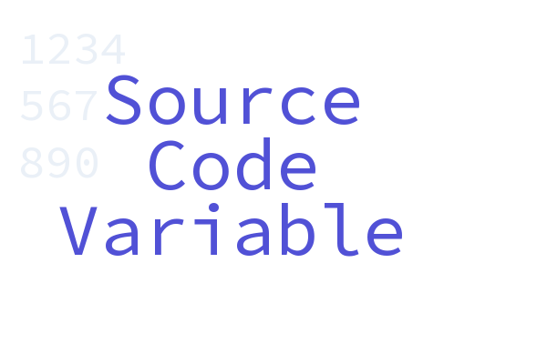 Source Code Variable font download