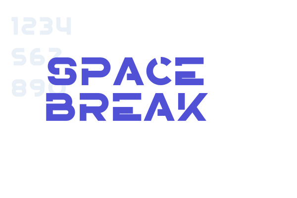 Space Break font download