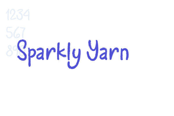 Sparkly Yarn font download