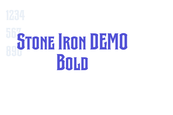 Stone Iron DEMO Bold font download