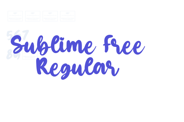 Sublime Free Regular font download