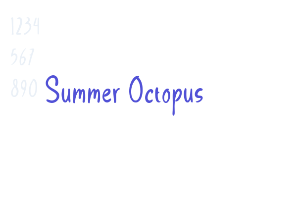 Summer Octopus font download