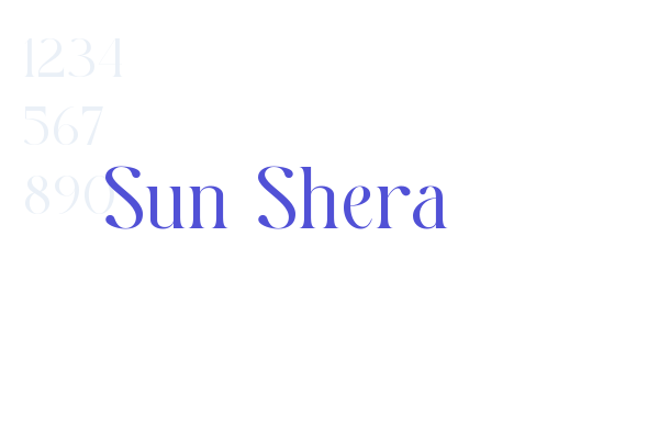 Sun Shera font download