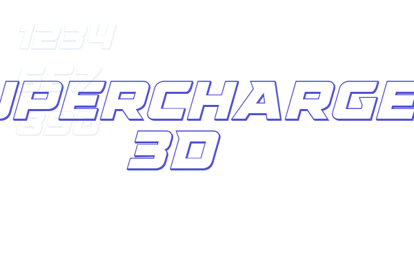 Supercharge 3D font download