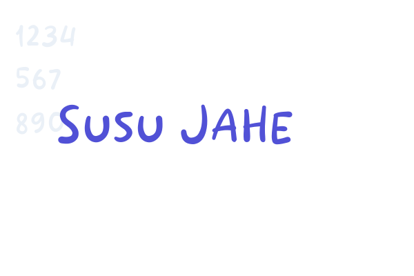 Susu Jahe font download