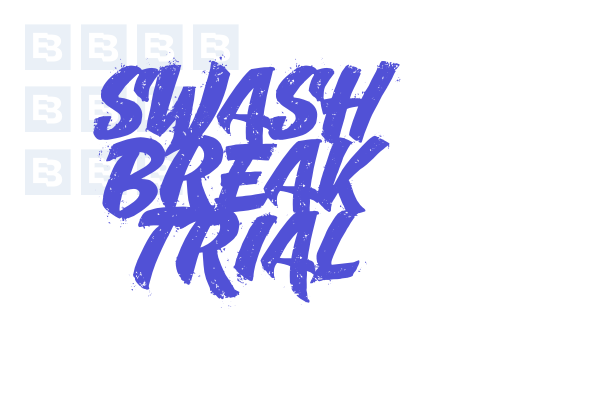 Swash Break Trial font download