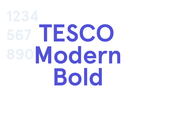 TESCO Modern Bold