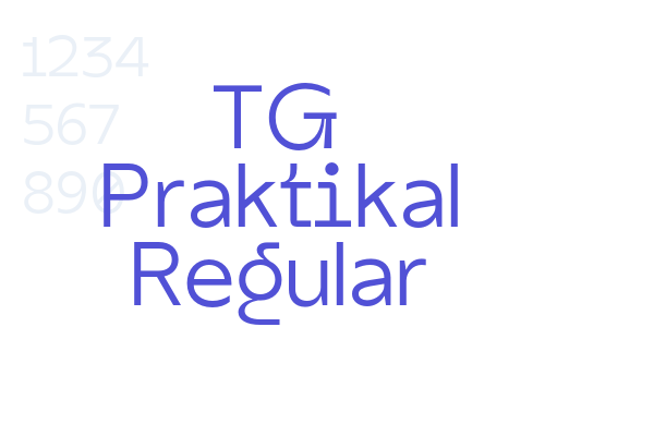 TG Praktikal Regular font download