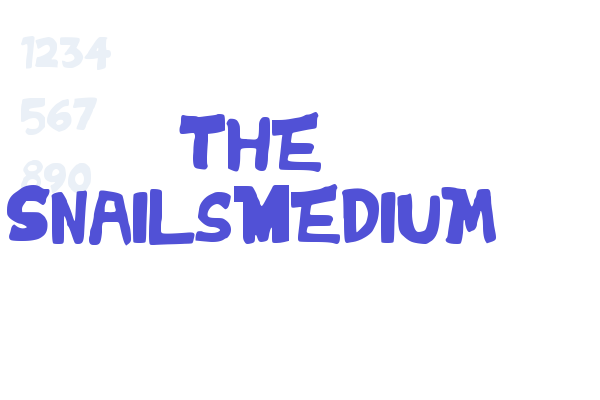 The Snails-Medium font download