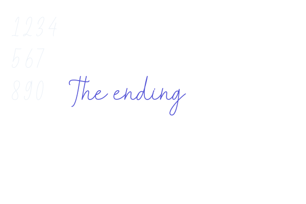 The ending font download