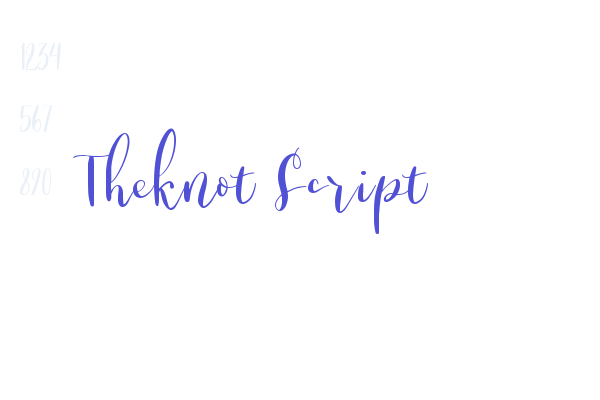 Theknot Script font download