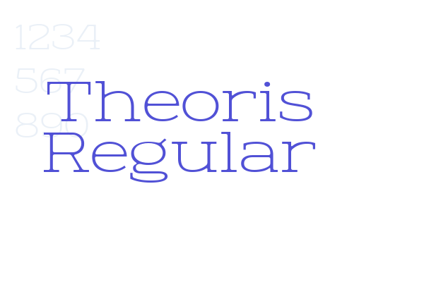 Theoris Regular font download