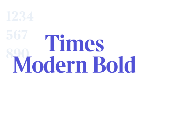 Times Modern Bold