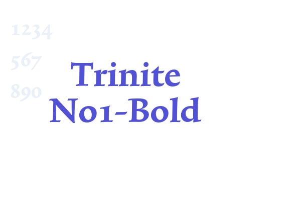 Trinite No1-Bold font download