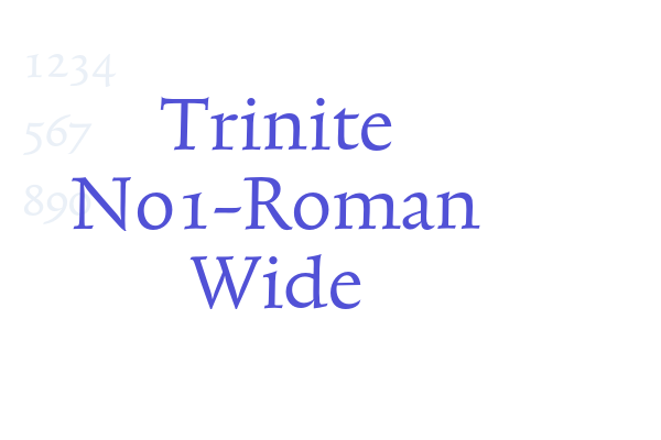 Trinite No1-Roman Wide font download