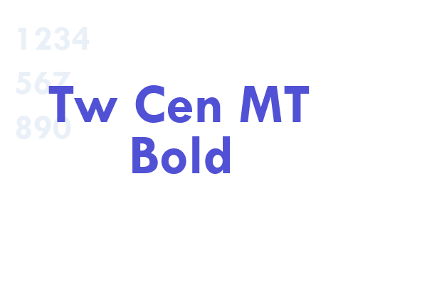 Tw Cen MT Bold font download