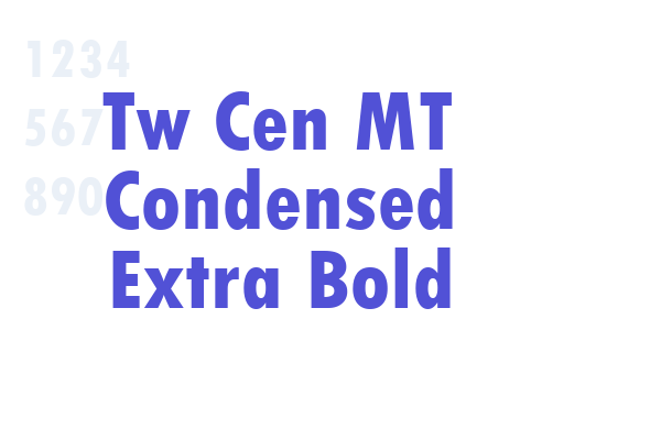 Tw Cen MT Condensed Extra Bold font download