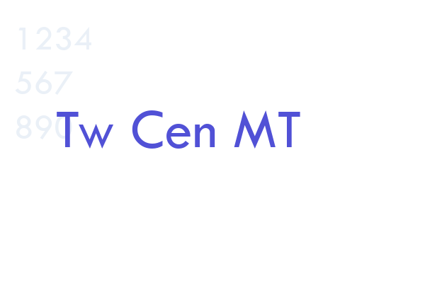 Tw Cen MT font download