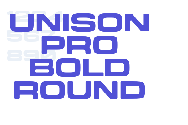 Unison Pro Bold Round font download