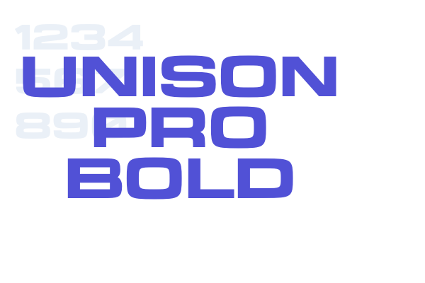 Unison Pro Bold font download