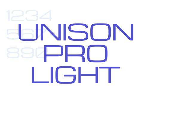 Unison Pro Light font download