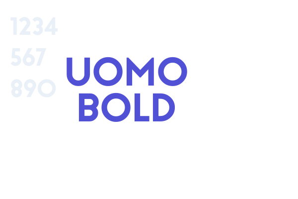 Uomo Bold font