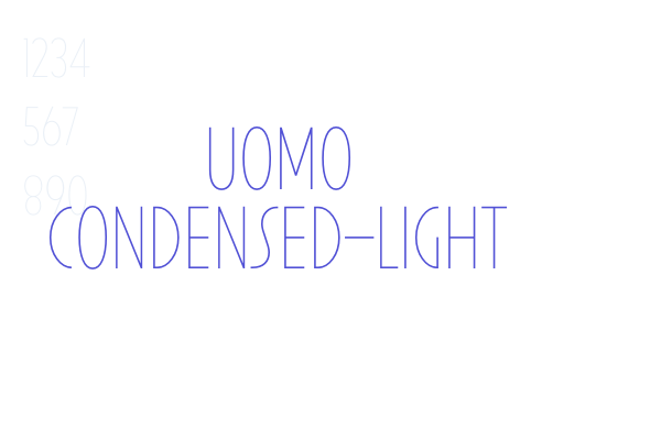 Uomo Condensed-Light font download