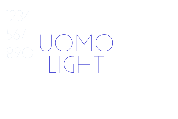 Uomo Light font