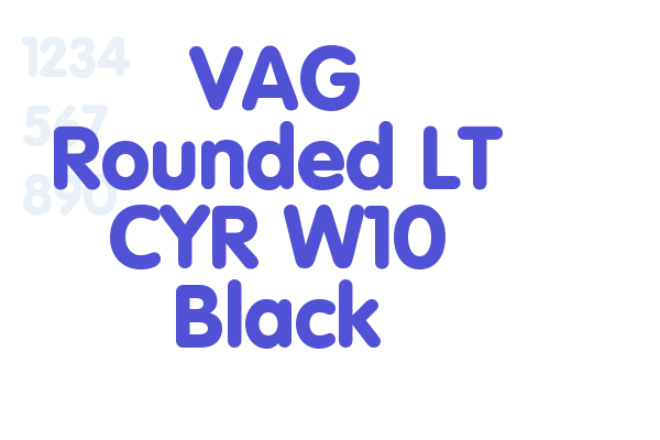 VAG Rounded LT CYR W10 Black