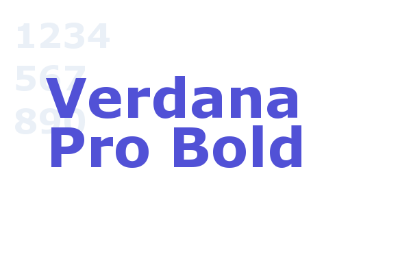 Verdana Pro Bold font download