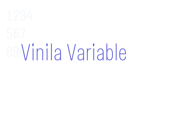 Vinila Variable font download