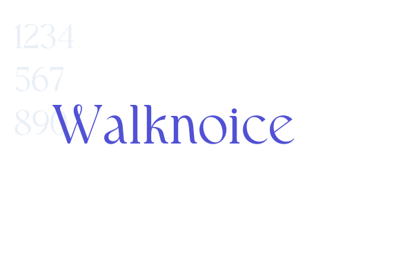 Walknoice font download