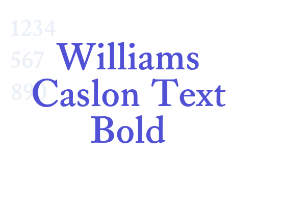 Williams Caslon Text Bold font download