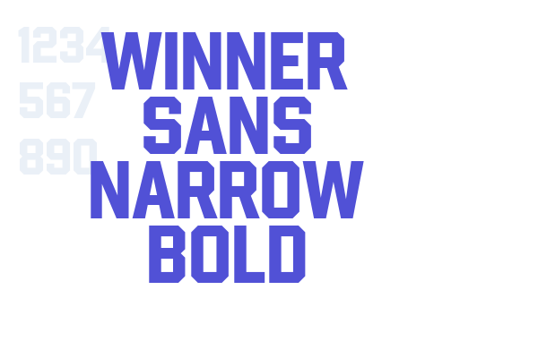 Winner Sans Narrow Bold