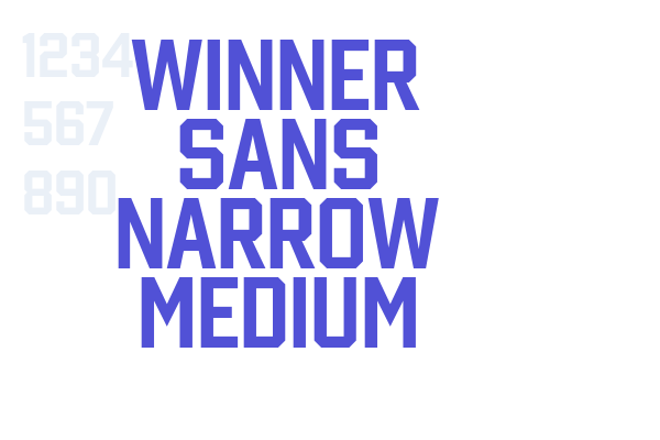 Winner Sans Narrow Medium