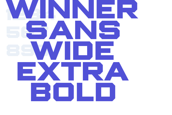 Winner Sans Wide Extra Bold font download