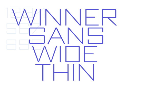 Winner Sans Wide Thin font download