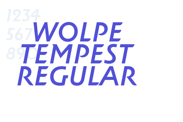 Wolpe Tempest Regular font