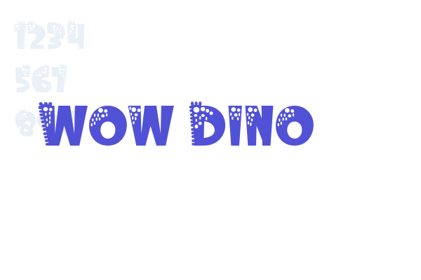 Wow Dino font download