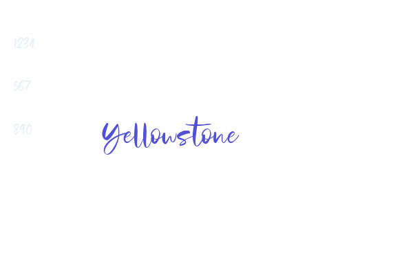 Yellowstone font download