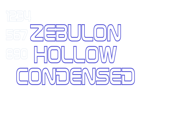 Zebulon Hollow Condensed font download