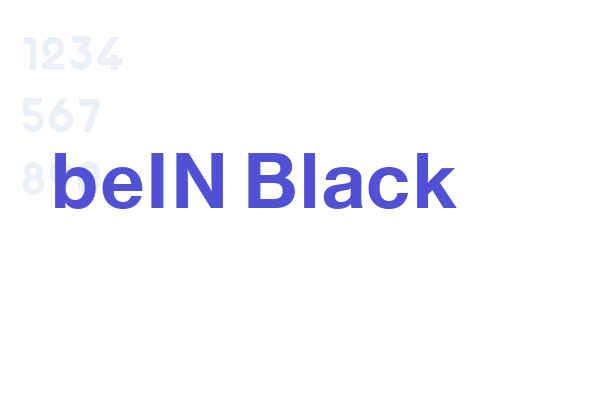 beIN Black font download