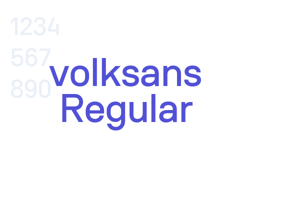 volksans Regular font download