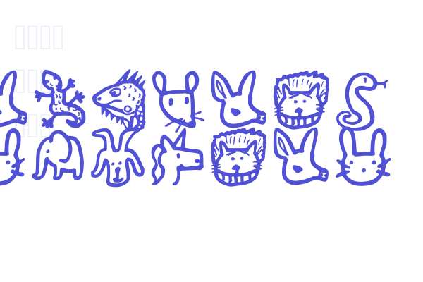 Animals Regular font