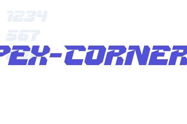 Apex-Corner font