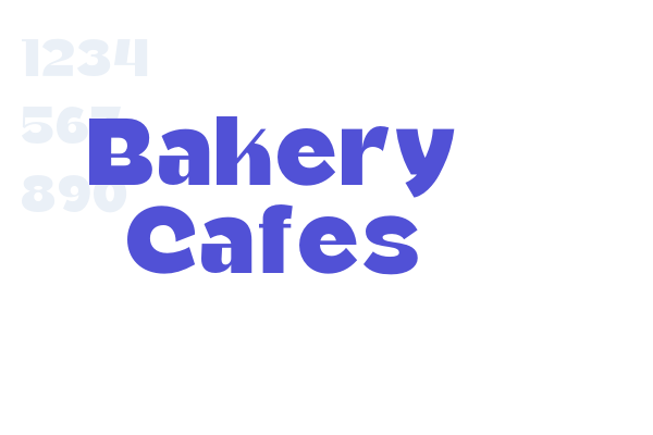 Bakery Cafes font