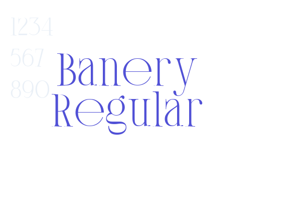 Banery Regular font